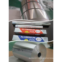 Papel de aluminio de uso doméstico para envasado y tostado de alimentos